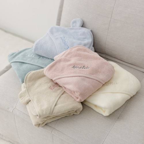 Organic Baby Hooded Towel - Moonbeam (Out of Stock)